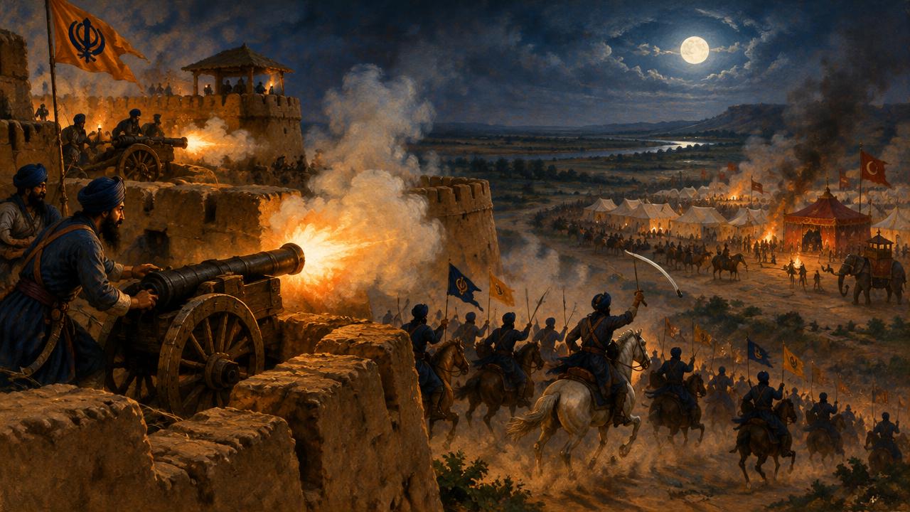 ਲੋਹਗੜ੍ਹ ਦੀਆਂ ਕੰਧਾਂ ਤੋਂ ਰਾਤ ਦਾ ਹਮਲਾ